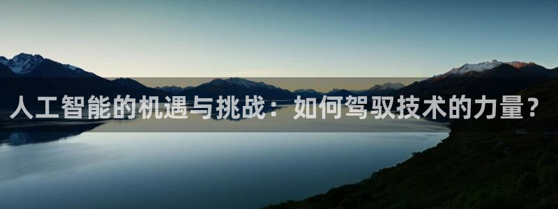 人工智能的机遇与挑战：如何驾驭技术的力量？